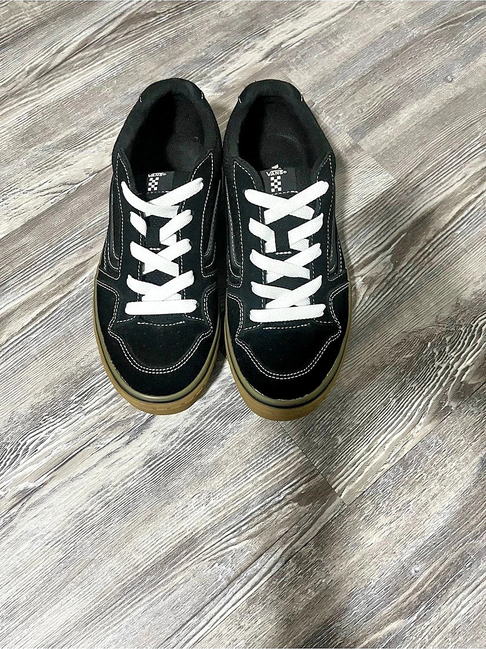 Vans Caldrone Sneakers with Black/Gum Suede Mesh